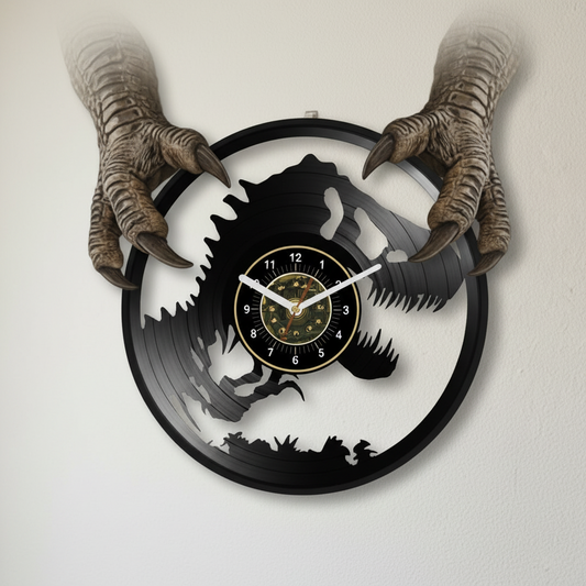 OROLOGIO DA PARETE IN VINILE DINOSAURO