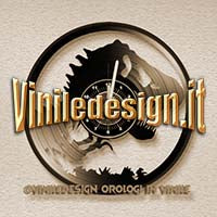 OROLOGIO DA PARETE IN VINILE DINOSAURO
