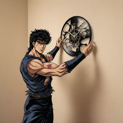 OROLOGIO DA PARETE IN VINILE KEN IL GUERRIERO