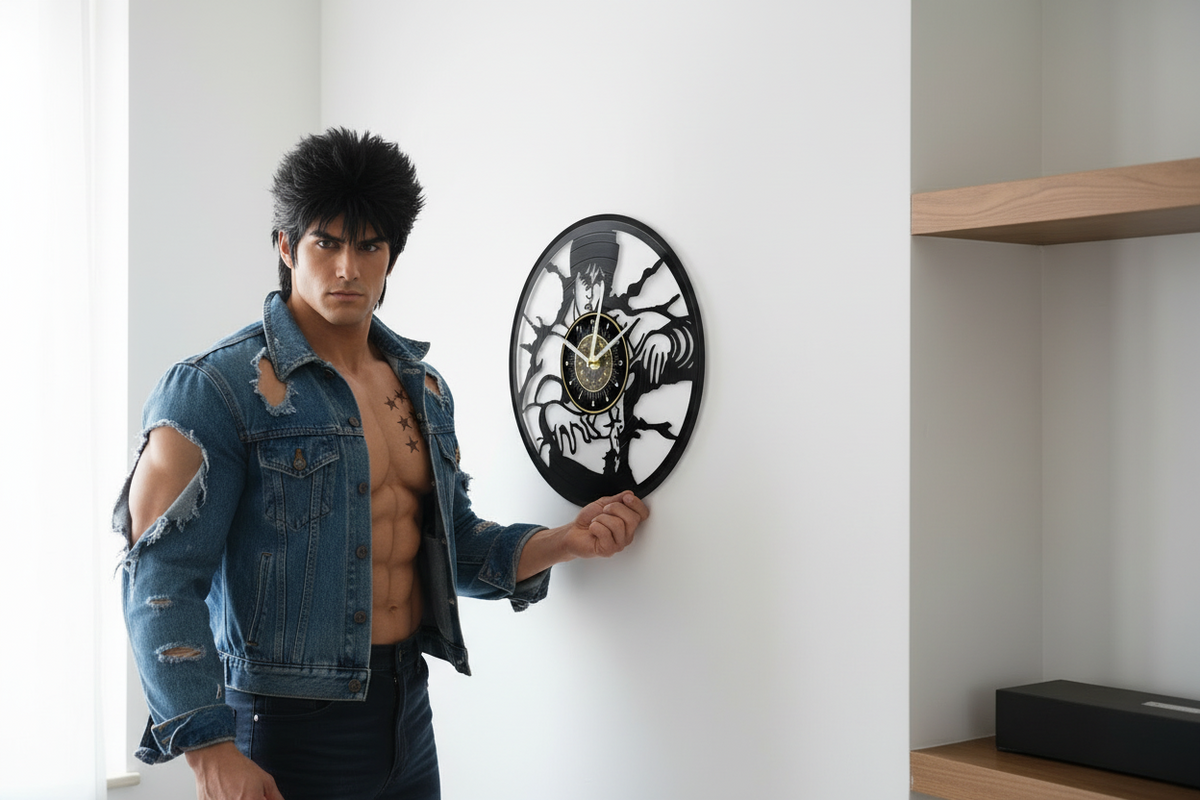 OROLOGIO DA PARETE IN VINILE KEN IL GUERRIERO