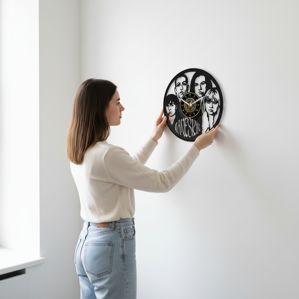 OROLOGIO DA PARETE IN VINILE MANESKIN 2