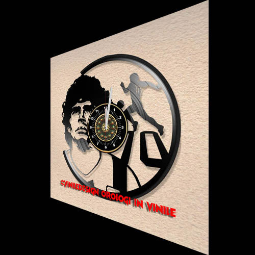 OROLOGIO DA PARETE IN VINILE DIEGO ARMANDO MARADONA