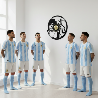 OROLOGIO DA PARETE IN VINILE DIEGO ARMANDO MARADONA