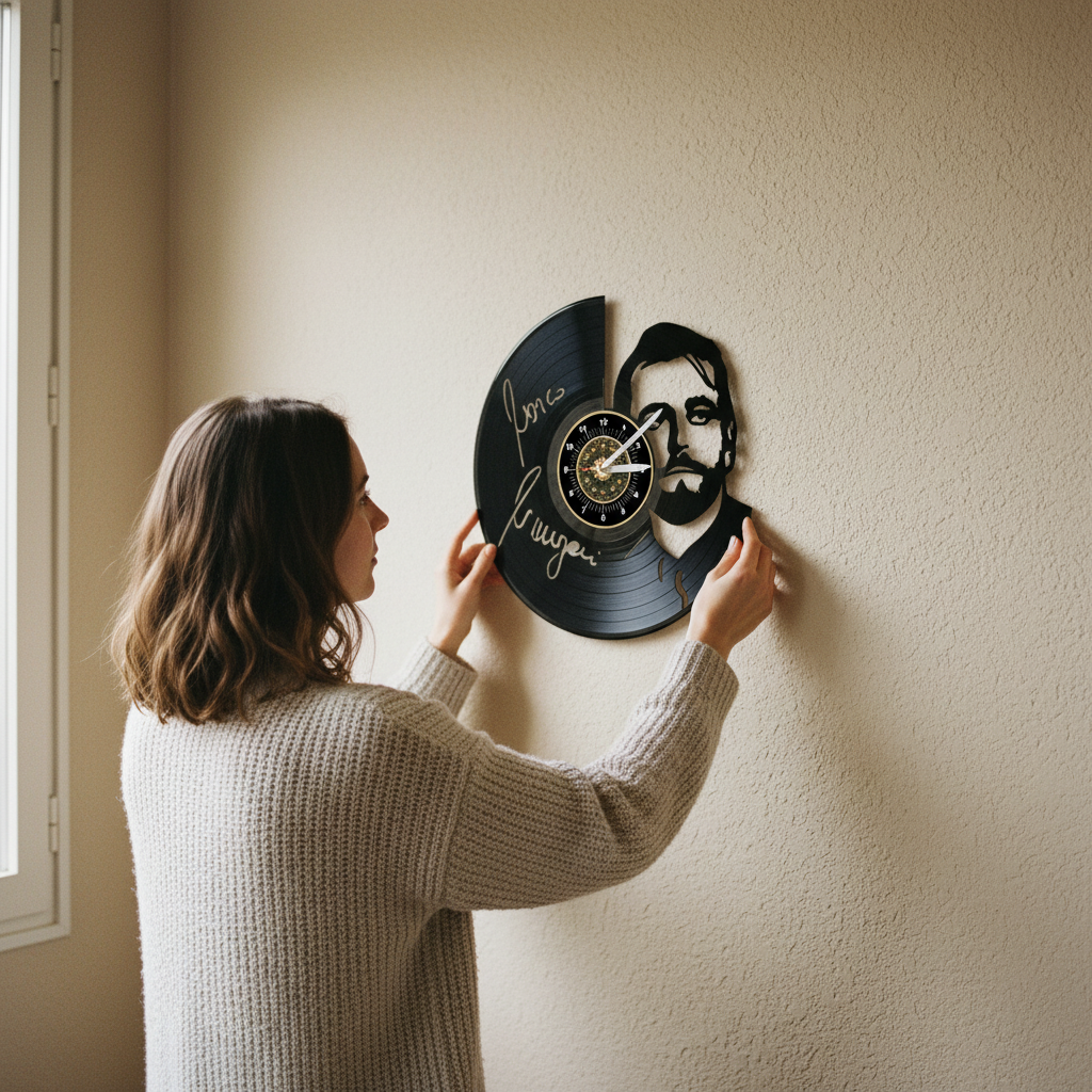 OROLOGIO DA PARETE IN VINILE MARCO MENGONI