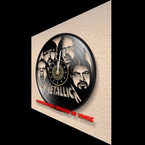 OROLOGIO DA PARETE IN VINILE METALLICA 2