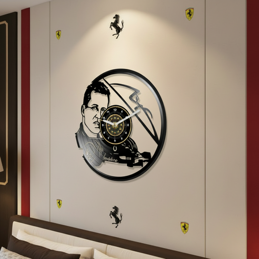 OROLOGIO DA PARETE IN VINILE MICHAEL SCHUMACHER