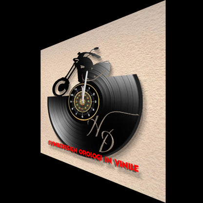 OROLOGIO DA PARETE IN VINILE MOTO CHOPPER HD