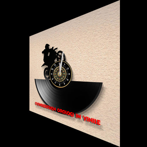 OROLOGIO DA PARETE IN VINILE MOTOCROSS