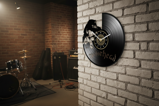 OROLOGIO DA PARETE IN VINILE MOTORHEAD (VOLTO LEMMY)
