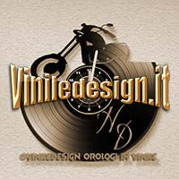 OROLOGIO DA PARETE IN VINILE MOTO CHOPPER HD