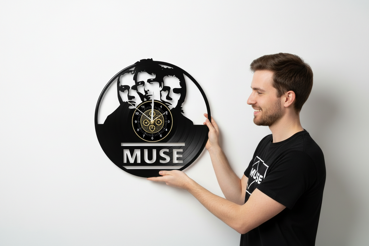 OROLOGIO DA PARETE IN VINILE MUSE 2
