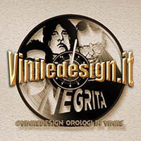 OROLOGIO DA PARETE IN VINILE NEGRITA