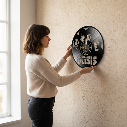 OROLOGIO DA PARETE IN VINILE OASIS 1