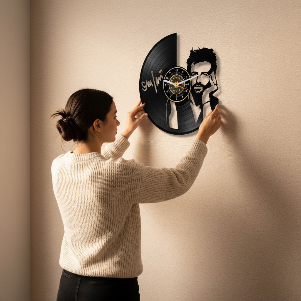 OROLOGIO DA PARETE IN VINILE OMAR PEDRINI