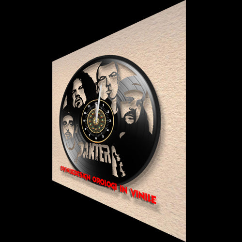 OROLOGIO DA PARETE IN VINILE PANTERA