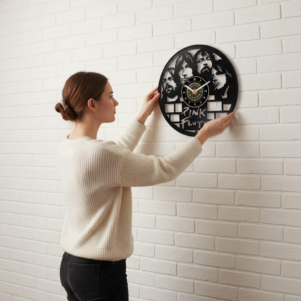 OROLOGIO DA PARETE IN VINILE PINK FLOYD