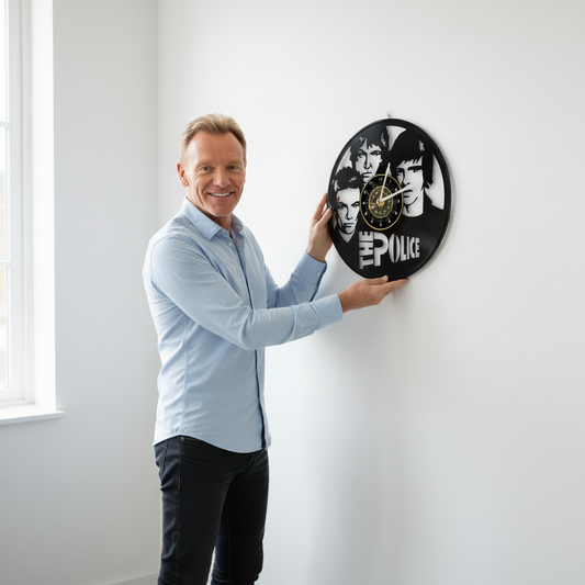 OROLOGIO DA PARETE IN VINILE POLICE 2