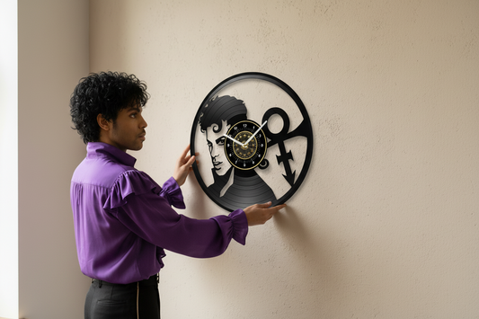 OROLOGIO DA PARETE IN VINILE PRINCE