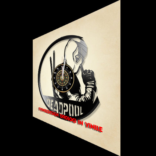 OROLOGIO DA PARETE IN VINILE DEADPOOL