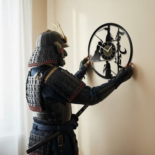OROLOGIO DA PARETE IN VINILE SAMURAI