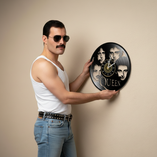 OROLOGIO DA PARETE IN VINILE QUEEN 2