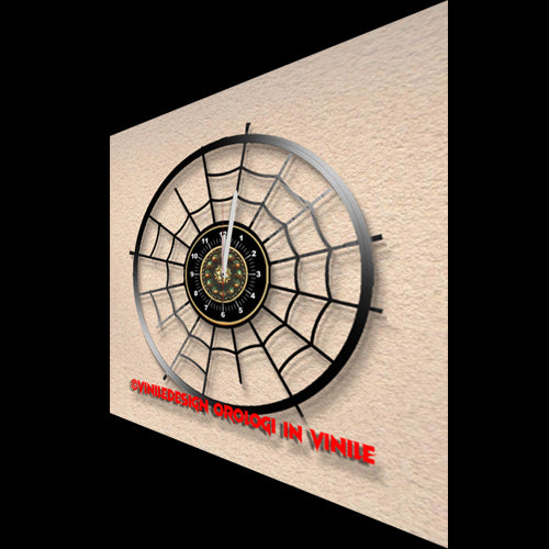 OROLOGIO DA PARETE IN VINILE RAGNATELA