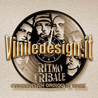 OROLOGIO DA PARETE IN VINILE RITMO TRIBALE