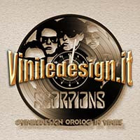 OROLOGIO DA PARETE IN VINILE SCORPIONS