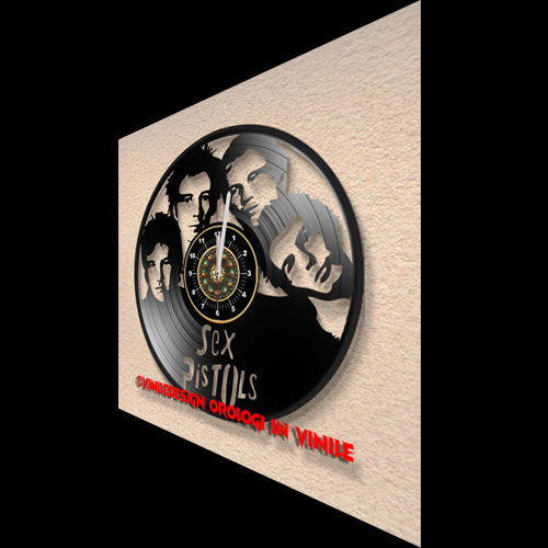 OROLOGIO DA PARETE IN VINILE SEX PISTOLS
