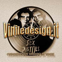 OROLOGIO DA PARETE IN VINILE SEX PISTOLS