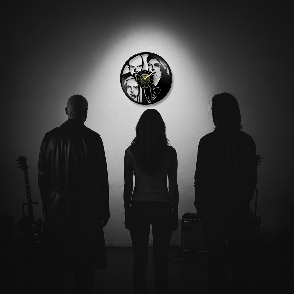 OROLOGIO DA PARETE IN VINILE SMASHING PUMPKINS