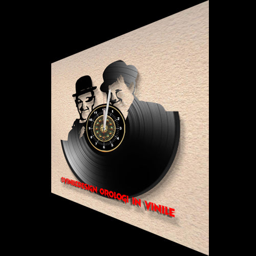 OROLOGIO DA PARETE IN VINILE STANLIO E OLLIO