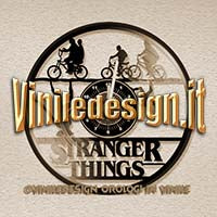 OROLOGIO DA PARETE IN VINILE STRANGER THINGS
