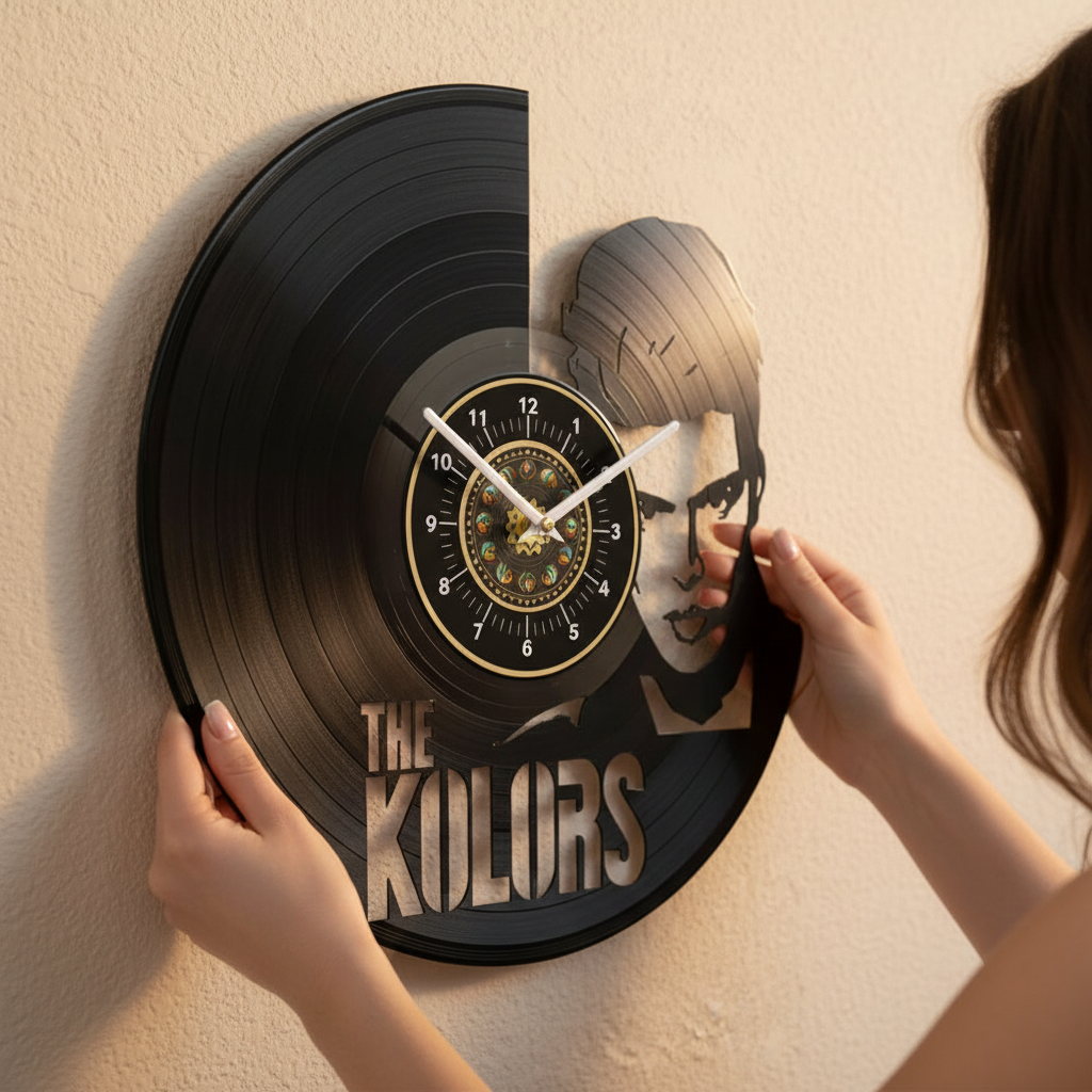 OROLOGIO DA PARETE IN VINILE THE KOLORS