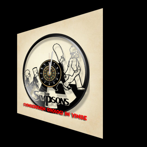 OROLOGIO DA PARETE IN VINILE THE SIMPSONS