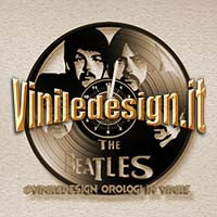 OROLOGIO DA PARETE IN VINILE BEATLES