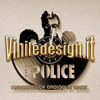 OROLOGIO DA PARETE IN VINILE POLICE 1