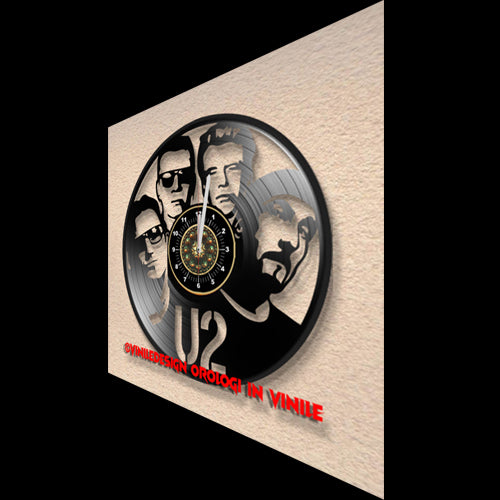 OROLOGIO DA PARETE IN VINILE U2 IERI