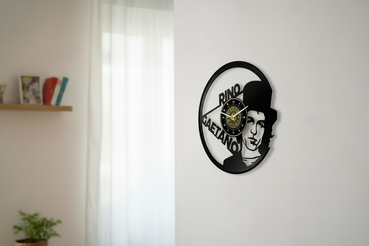 OROLOGIO DA PARETE IN VINILE RINO GAETANO