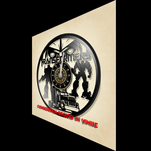 OROLOGIO DA PARETE IN VINILE TRANSFORMERS