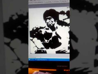 OROLOGIO DA PARETE IN VINILE BRUCE LEE THE DRAGON