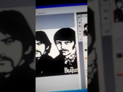 OROLOGIO DA PARETE IN VINILE BEATLES